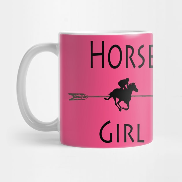 Horse Girl T-Shirt by BlueDolphinStudios